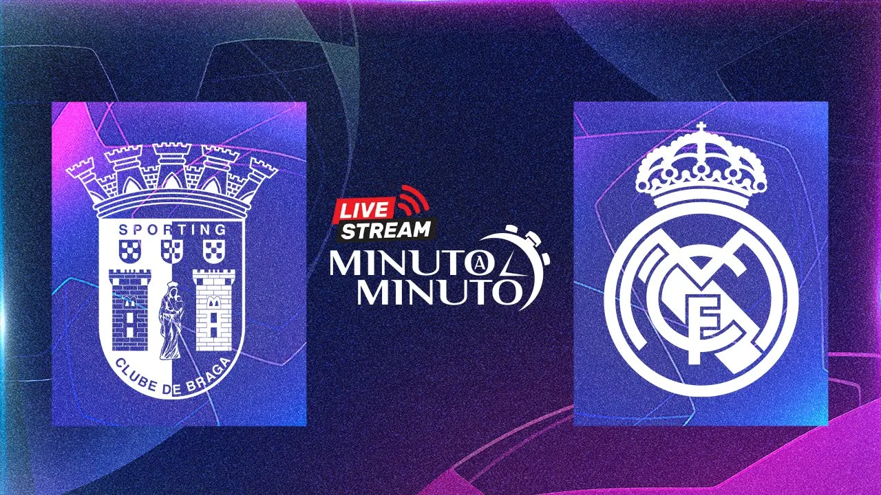 ⏱️ MINUTO A MINUTO | Braga vs Real Madrid | Champions League