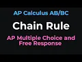 AP Calculus Chain Rule Multiple Choice FRQ Walkthrough Step-by-Step Derivative Practice