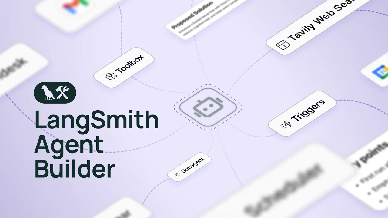 LangSmith Agent Builder launch animation
