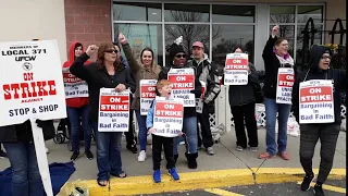 Stop Shop employees on strike in Enfield CT