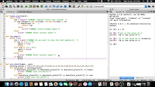 TIC TAC TOE game using python human vs computer easy level part-II python tutorials