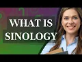 Sinology meaning of Sinology