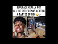 Blueface girlfriends getting tattoo of him