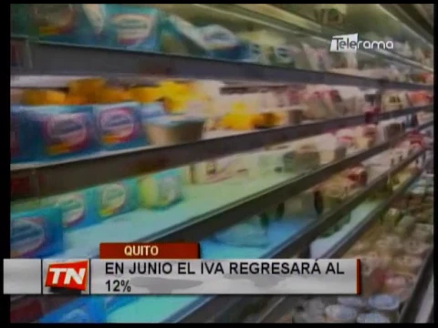 En Junio el iva regresará al 12%