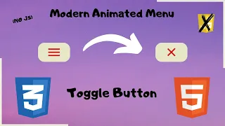 Stylish Animated Menu Toggle Button using Html CSS -No Javascript