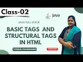 Java FullStack Class 02 Basic Tags And Structural Tags in HTML Java Tutorial for Beginners