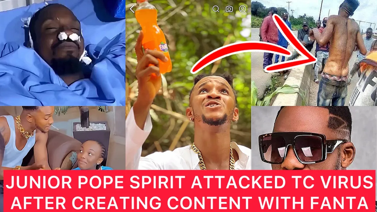 Junior Pope spirit attacked TC VÎRUŚ after he created content with Fanta. #juniorpope #tcvirus