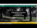 SRU s Guide to Banner 9 Registration Overrides