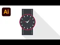 Flat Design Clock Adobe illustrator Tutorial
