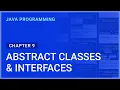 Abstract Classes Interfaces Chapter-9 Java Programming