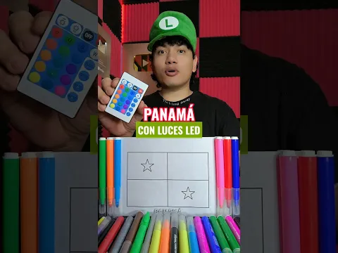 PINTANDO LA BANDERA DE PANAMA CON LUCES LED