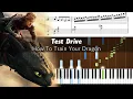 Download Lagu How To Train Your Dragon - Test Drive - Piano Tutorial with Sheet Music