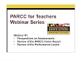 PARCC for Teachers Webinar