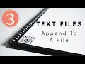 Delphi - Text Files Lesson 3 Appending Data To A File
