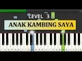 nada piano anak kambing saya - tutorial tingkat 3 - lagu daerah nusantara tradisional - piano cover