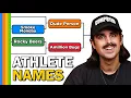 Funny Athlete Names Bracket