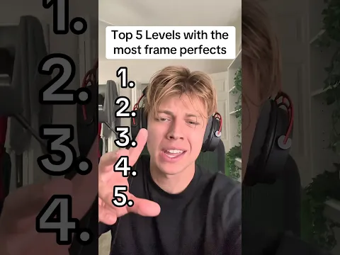 Levels with the most frame perfects in geometry dash #shorts #geometrydash