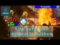 Fire Detection System in Python using Opencv English