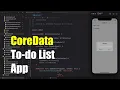 Swift CoreData Tutorial in Todo List app