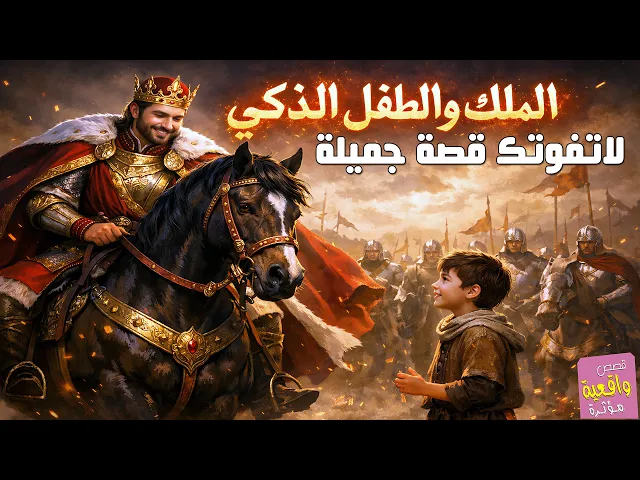 ⁣قصة الملك والطفل الذكي المستبشر !!! لاتفوتك قصة جميلة