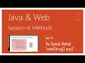 The Special Method main String args Java
