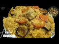 Lagu Maqlooba Recipe | Arabian chicken Maqluba rice recipe | Traditional Palestinian tasty rice recipe
