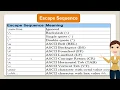 Escape sequence in Python