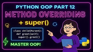 Python OOP Tutorial Part 12 Method Overriding super Explained