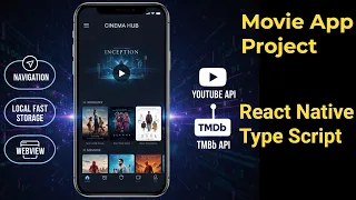 Build a Project Movie App in React Native TypeScript TMDB API YouTube Integration Tutorial