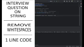 4 Remove White Spaces from a String in Java String Interview Questions