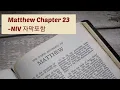 Matthew 23 NIV BIBLE with text