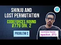 Shinju and Lost Permutation CodeForces Round Div2 Problem C