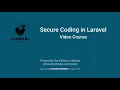 Course Secure Coding in Laravel