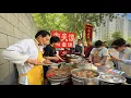 China’s Breakfast Street Market in Shandong, Scallion Pancakes, Roast Duck \u0026 More Local Food