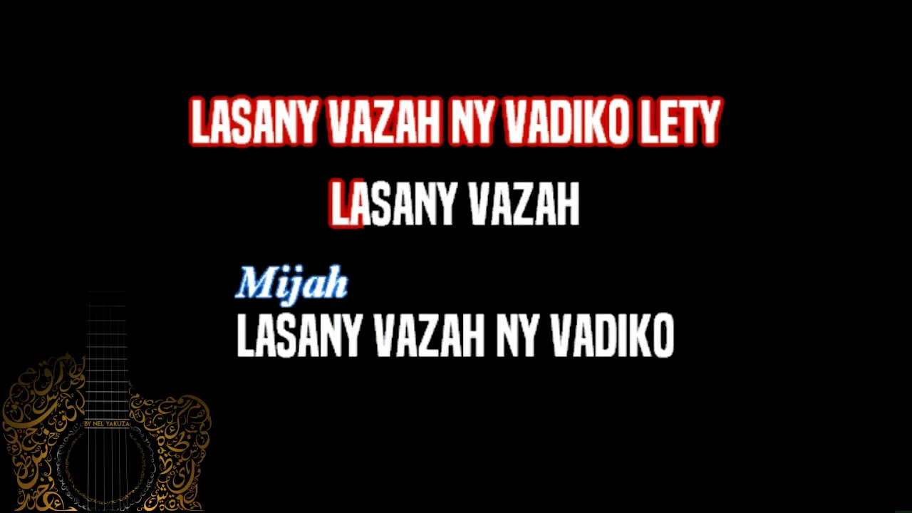 Elidiot & Mijah - Lasany vazaha (KARAOKÉ)