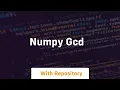 numpy gcd