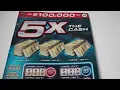 2026-08-03 Ontario Lottery OLG Instant Scratch Ticket 5 5X The Cash - ASMR