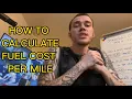 How To Calculate Your Fuel Cost Per Mile Box Truck Ant