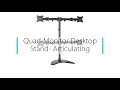 Monitor Stand for 4 monitors up to 27 inch - Video 12 of 1
