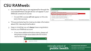 Using your CSU RAMweb account