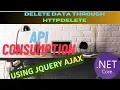 Delete Data through HTTPDELETE Api with Adonet using Jquery AJAX Part 4