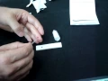 HIV test kit - demonstration of an HIV home test for HIV 1 2