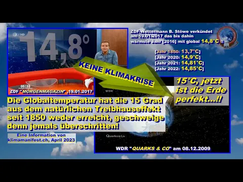 Warum eine #Klimakrise seit 1850 NICHT EXISTIERT [In 30 Sekunden erklu00e4rt]