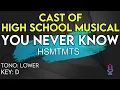 Cast of High School Musical (The Musical) - You Never Know - Karaoke Instrumental - Lower