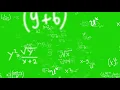 4K Math Background Greenscreen effect Chromakey Copyright free