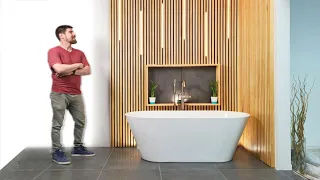 The Bathroom FINALLY looks AMAZING... (LED Feature Wall)