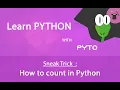 Sneak Trick Why do Pyto count from zero Programming Language Pytorial