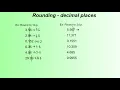 Rounding Decimal Places