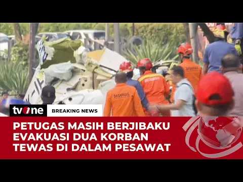 Hancur dan Berserakan, Pesawat Jatuh di BSD  Diduga Sempat Tabrak Pohon dan Tergelincir