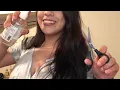 Haircut ASMR hairplay spray bottle brushing cutting